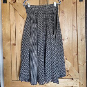 Vintage light weight gingham skirt